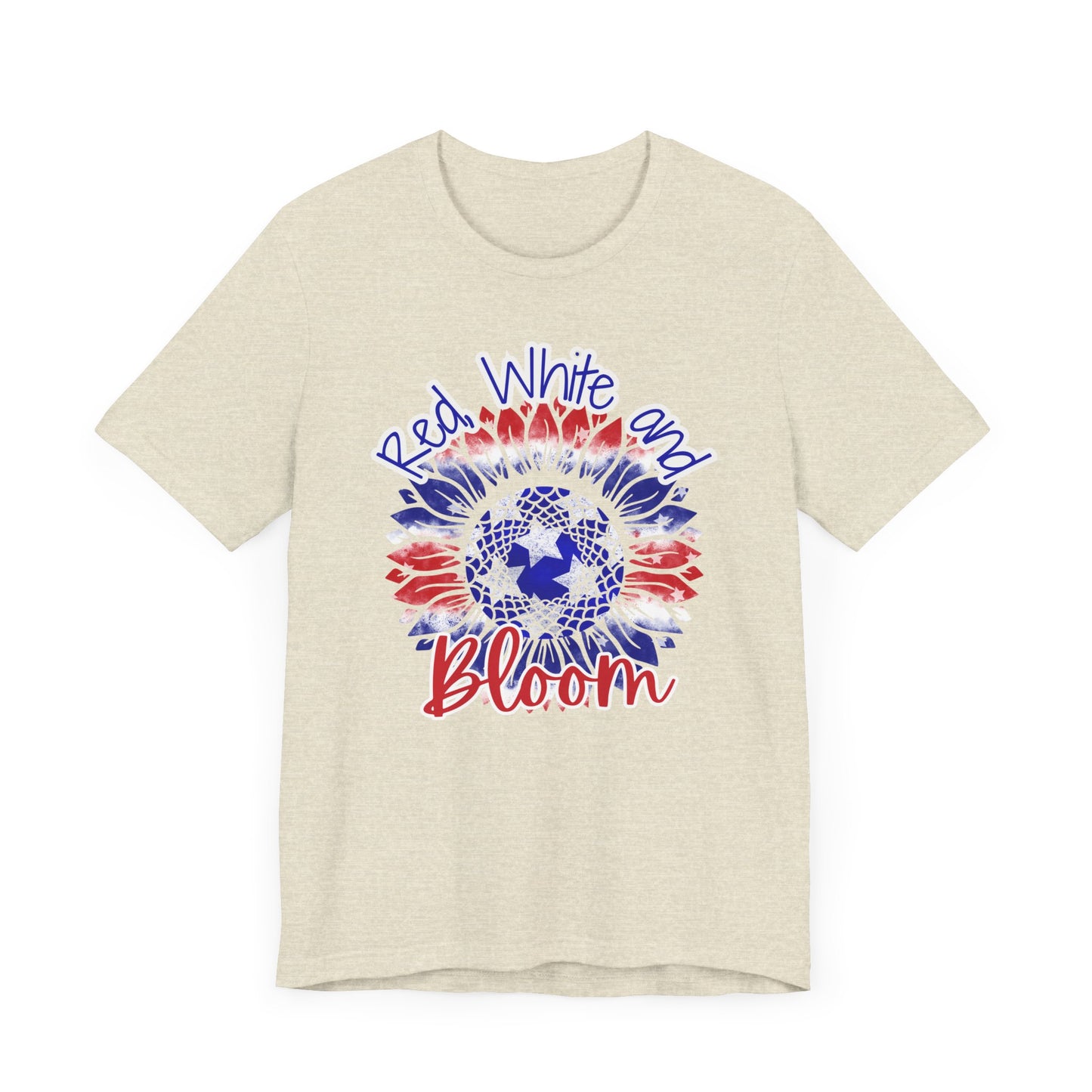 Red, White and Bloom – Patriotic Sunflower T-Shirt